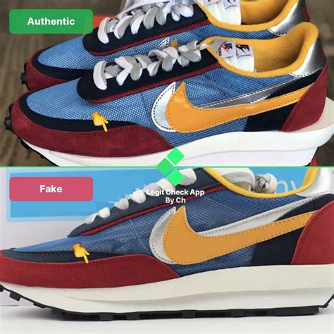 replica nike sacai|REAL VS FAKE! NIKE SACAI VAPORWAFFLE BLACK WHITE COMPARISON!.